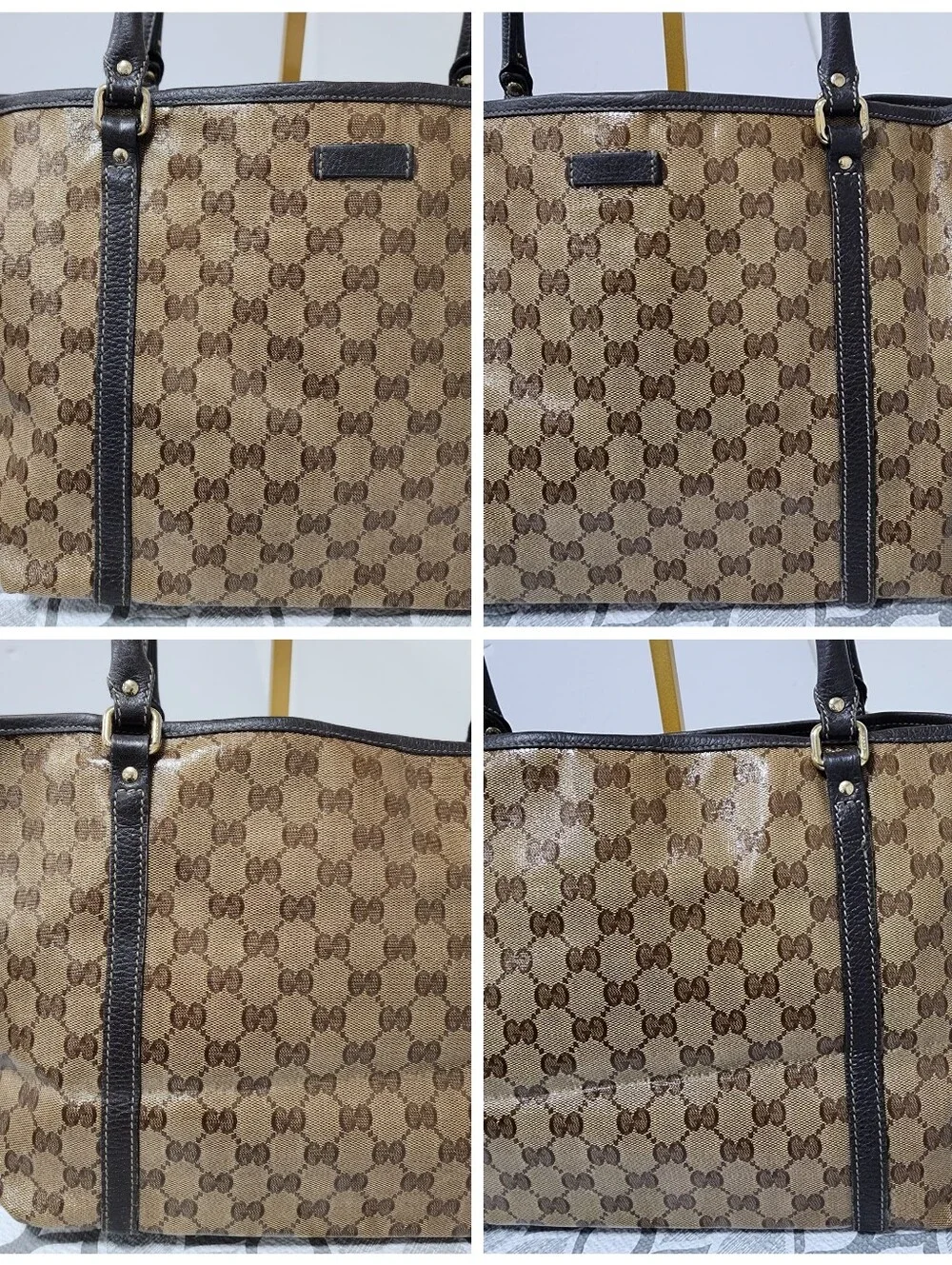 Gucci GG Canvas Jolicoeur Tote Bag Brown/Beige